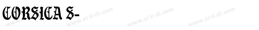 Corsica S字体转换